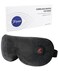 Heated Eye Mask, Cordless Warm Eye Compress for Dry Eyes, Blepharitis, Light Blocking Heat Eye Mask for Men Women, 1000mAh Rechargeable Battery and Washable Cover (Black)