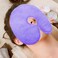 Heated Face Mask, Microwave Heating Pad for Face, Sinus Mask for Migraine, Tension, Stress, Headache, Relaxation(with Washable Cover), Hot Cold Use - Purple