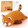 Heating Pad for Period Cramps,Electric Heating Pad Cuddly Soft 14" Red Panda Plush with a Hot Soft Belly USB Powered, Heating Pad Neck Shoulder Pain Relief, Gift for Daughter Wife Period Heating Pad