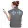 Heating Pad with Massager for Neck and Shoulders, Wearable Electric Heating Pads for Back Pain Relief, Auto-Shut Off, 6 Heat Settings, 4 Massage Modes, Large Size, UL Certified, Gray