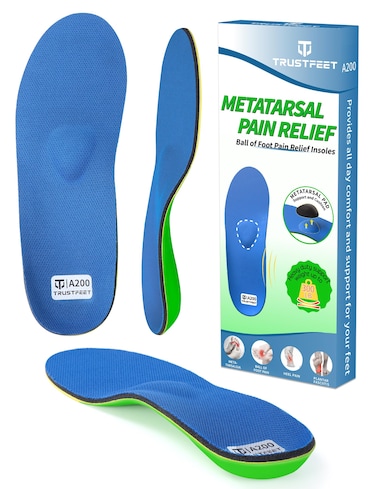 Heavy Duty Support Metatarsal Pain Relief Insoles for Metatarsalgia,Morton's Neuroma,Ball of Foot Pain Relief,Plantar Fasciitis,Arch Support Orthotics Shoe Inserts for Man Women