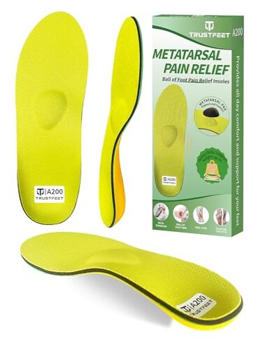 Heavy Duty Support Metatarsal Pain Relief Insoles for Metatarsalgia,Morton's Neuroma,Ball of Foot Pain Relief,Plantar Fasciitis,Arch Support Orthotics Shoe Inserts for Man Women