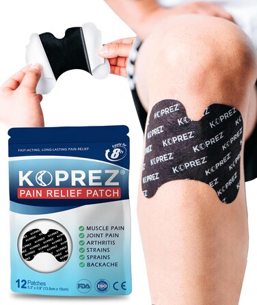 Herbal Pain Relief Patches (12 Count)   Long-Lasting Heat Patches for Knee, Back, and Body Pain Relief   Up to 12 Hours of Comfort from Arthritis, Tendonitis, Sports Injuries, and Muscle Pain