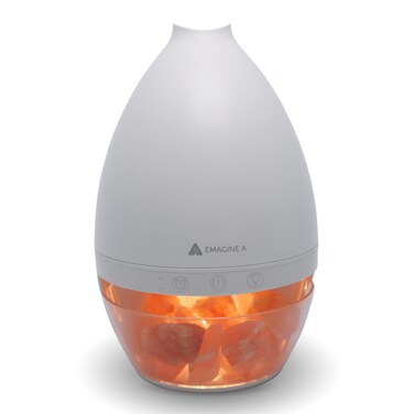 Himalayan Salt Lamp Diffuser, Ultrasonic Humidifier with Cool Mist and Aromatherapy, 0.5L Extra Large Capacity