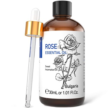 HIQILI Rose Essential Oil for Diffuser, Soap, Perfume &amp; Candle Making - 16 Fl Oz