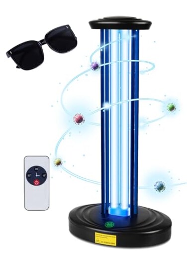 Home Disinfection Device,UV Light Sanitizer,Ultraviolet Light Sanitizer for Room,Ultraviolet Light with Timing and Remote Control,UVO Light