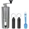 Home Goods Pill Crusher Adjustable Grinder Stainless Steel Pill Grinder - Large Capacity Pill Splitter - Cuts Pills into Fine Powder - Mills for Feeding Tube Pets Kids (1+3 pc)
