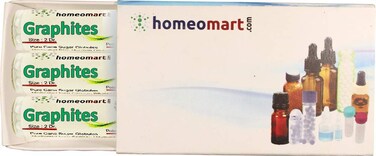 Homeopathy Graphites Pills (Pellets) in 30C Potency, Pack of 3