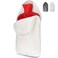 Hot Water Bottle with Cover, 3L Hot Water Bag, Rubber Hot Water Bottles for Pain Relief, Hot and Cold Compress, Menstrual Cramps Relief (White)