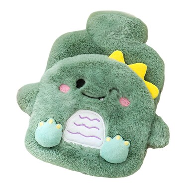 Hot Water Bottle with Cover, Hot Water Bottle with Cute Plush Cover, Super Soft Plush Cover for Pain Relief Headaches Cramps and Winter Warmth