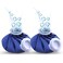 Ice Pack for Injuries Reusable 2Pcs, Ice Bags Hot Water Bag for Hot &amp; Cold Therapy and Pain Relief, No-Leak Elastic Breathable Ice Bag, Size 9", Blue