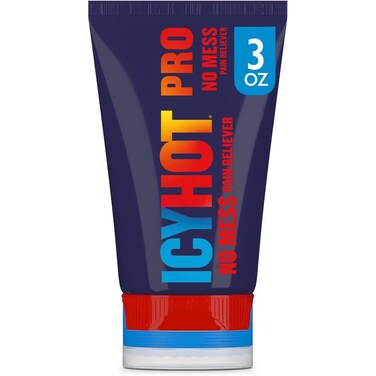 Icy Hot PRO No-Mess Pain Relief Cream 3-oz. Tube with Menthol &amp; Camphor Massaging Applicator