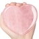 ideayard Big Rose Quartz Heart 72-75mm Love Healing Crystal Meditation Palm Stone Quartz Worry Stone for Relieve Anxiety Stress Tool