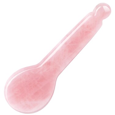 ideayard Rose Quartz Gua Sha Scraping Massage Tools,Massage Wand Acupuncture Therapy Stick Point Treatment