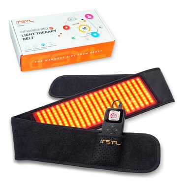 Infrared Light Therapy Wrap Belt for Body Pain Relief, 460 LEDs 830nm High Intensity red Light Therapy for Back Shoulder Neck Knee Lumbar, Rechargeable Timer for Use at Home Gift Package 4.2FT
