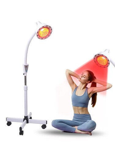 Infrared Light,White 275W Near Red Infrared Heat Lamp for Relieve Joinpt Pain and Muscle Aches