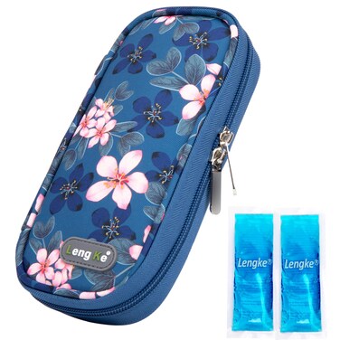 Insulin Cooler Travel Case TSA Approved, Insulin Travel Case for Insulin Pen, Insulin Supplies, Medication Travel Case for Travel Daily Life, Insulin Pen Cooler Travel Case by LengKe (Magnolia)