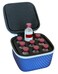 Insulin Fridge Holder Storage Case Organizer - Fits Standard 10ml U-100 Vials - Safe, Snug, Secure Vial Protector (Blue)