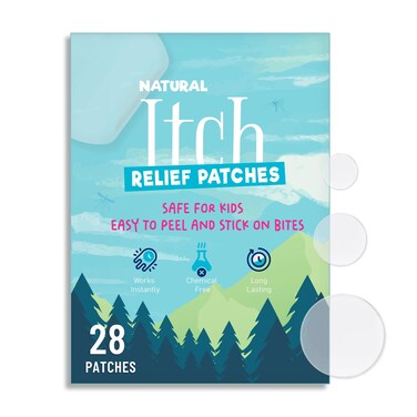 Itch Relief Patch for Kids, 28pcs Anti Itch Stickers, Fast Bite Itch Relief, Reduces Swell, Summer Travel Essentials, Bite Suction Tool Alternative for Outdoor, Camp, Hiking