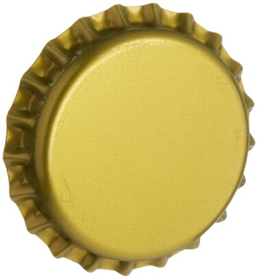 J4-3EWV-58Z0 Gold Oxygen Absorbing Bottle Caps - 144 pcs