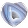 JIC Gem Large Heart Crystal Agate Geode Druzy Palm Worry Stone Reiki Crystals and Healing Stones 3.1-3.5"(80-90mm)