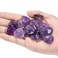 Jovivi 10 Pcs 0.8 Inch Heart Crystals Healing Stone Natural Amethyst Crystal Heart Love Polished Gemstone Palm Worry Stones Reiki Meditation Home Decor Gift