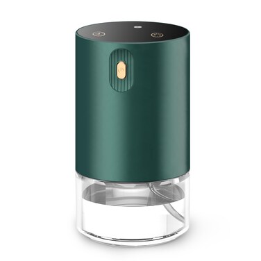 JUANANIUG Waterless Essential Oil Diffuser Portable: Rechargable Aromatherapy Diffuser for Car and Home - Auto Start/Stop Function - 4 Concentration Adjustments and Timers (Dark Green)