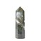 Justinstones Large Moss Agate Crystal Tower Healing Crystal Wand for Spiritual Use Hexagonal Point Reiki Chakra Gemstone Home Decor