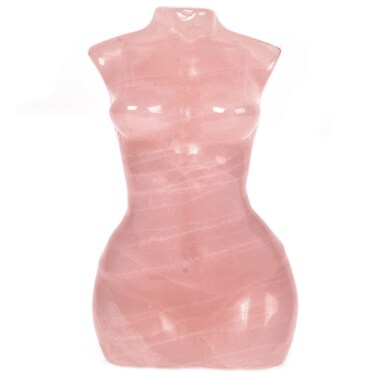 Justinstones Rose Quartz Healing Crystal Goddess Model Hand Carved Female Body Quartz Beauty Home Office Decor 2 inch