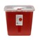 Kendall Multi-Purpose Sharps Containers 2 Gallon 10" h X 7.25" d X 10.5" w Red Container W/Rotor Lid - Model 8970 - Each