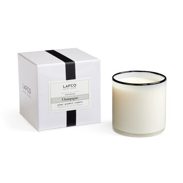 LAFCO New York Signature Candle, Big Sky - 15.5 oz - 90-Hour Burn Time - Reusable, Hand Blown Glass Vessel - Made in The USA