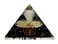 Large Orgone Pyramid   Black Tourmaline Pyramid Crystal   Guardian Angel with Flower of Life Orgonite Pyramid   Organ Pyramids Positive Energy Healing