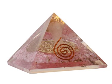 Large Orgone Pyramid   Rose Quartz Pyramid Crystal   Gurdian Angel Orgonite Pyramid   Organ Pyramids Positive Energy Healing