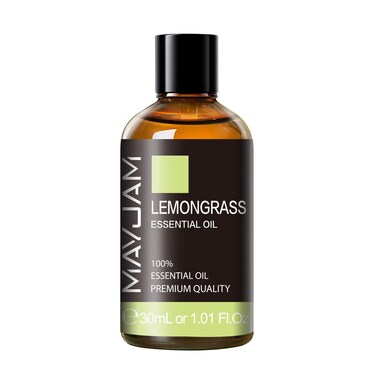 Lemongrass Essential Oil 30ML/1.01FL.OZ, MAYJAM Premium Lemongrass Oil Essential Oils with Glass Dropper, Great for Aromatherapy Diffuser and Candle Soap Making