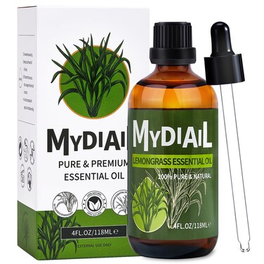 Lemongrass Essential Oil 4oz Pure Lemongrass Oil Natural Undiluted Essential Oil for Humidifier, Diffuser, Massage, Home Cleaning, Skin &amp; Hair Care, Candle Making - 118ml
