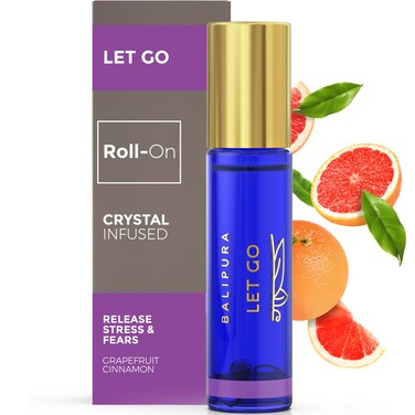 Let Go Roll On with Cinnamon Essential Oil and Amethyst Crystals - Essential Oils Blends, Organic Essential Oils for Cleaning - Relaxation Gifts for Women
