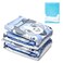 Littleforbig Adjustable Hook-and-Loop Fastener Closure Adult Printed Cloth Back Diaper 2 Pieces - Little Blue BabyFur (Large 36"-48")