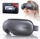 llano Eye Massager with Heat, Heated Eye Mask with Music,Foldable Eye Care Face Eye Massager for Relax Eye Strain Dark Circle Dry Eye, Birthday Holidays Gifts for Women/Men (Grey)
