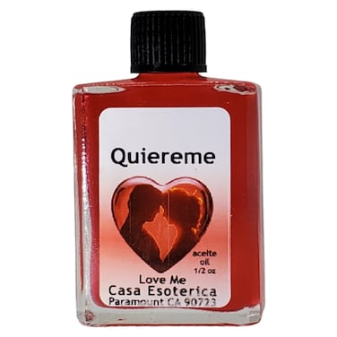 Love Me Oil (Quiereme Aceite) Spiritual Anointing Oil by CASA ESOTERICA 0.5 FL OZ (1 PACK)