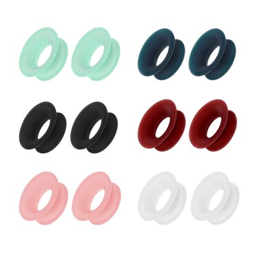 Lusofie 12PCS Earplugs Mute Style Pack,Noise Reduction Mute Style Pack for Earplugs,Quiet Ear Plugs Accessories for Extra 5 dB Noise,Mute Insert Style Loop Quiet Ear Plugs