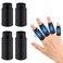 Lusofie Finger Ice Sleeves 4 Finger Ice Pack Reusable Finger Cold Gel Ice Pack Black Relieve Pain Ice Pack for Finger for Arthritis Thumbs &amp; Toes Hot Cold Therapy for Arthritis in Fingers Treatment