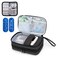 LUXJA Insulin Travel Case with 2 Ice Packs, Double Layer Diabetes Travel Case for Glucose Meter and Other Diabetic Supplies, Black