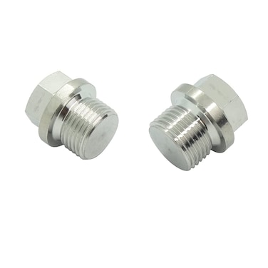 M18x1.5 Metric Stainless Steel Outer Hex Head Flange Pipe Fitting Oxygen O2 Sensor Bung Plug