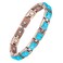 MagVIVACE Pure Copper Bracelet for Women, 7.68'' Turkish Stone Magnetic Bracelets with 15 Magnets for RSI Carpal Tunnel, Jewelry Gifts for Mother's Day