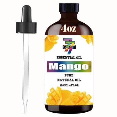 Mango Essential Oil (4 oz/120 ml)- Mango Oils Used in diffusers, humidifiers, Home Baths, Cleaning Products, Yoga, DIY Soaps and DIY Scented Candles