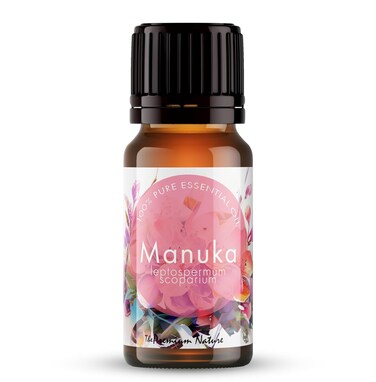Manuka Essential Oil - Leptospermum scoparium, 100% Pure, Undiluted, Therapeutic Grade - for Skin, Nails, and Aromatherapy - Fresh &amp; Herbaceous Aroma (0.34 Fl Oz)