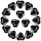 Marrywindix 15 Packs 0.8 Inch Healing Crystal Natural Black Obsidian Heart Love Carved Palm Worry Stone Chakra Reiki Balancing
