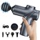 Massage Gun Deep Tissue, Silent Brushless Motor and Portable Massage Gun with 4 Interchangeable Heads for Deep Muscle Relief and Relaxation, Relax Gift