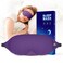 Mavogel Cotton Sleep Eye Mask - Breathable Light Blocking Sleep Mask, Soft Comfortable Night Eye Mask for Men Women, Eye Cover for Travel/Sleeping/Shift Work, Includes Travel Pouch (Purple)