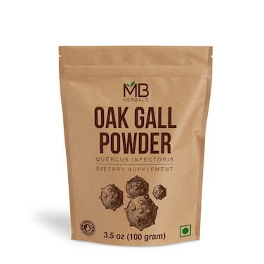MB Herbals Pure Oak Gall Powder 3.5 oz / 100 Gram   100% Pure Quercus Infectoria Majuphal Manjakani
